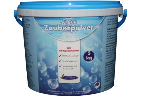 AQUA CLEAN PUR Zauberpulver 5kg ! Neu mit Hygieneaktivator!